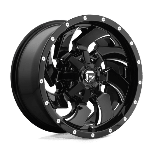Fuel D574 GLOSS BLACK MILLED 20x10 8x180 Wheels | Offset: -18 | Backspace: 4.79 | Bore: 124.2