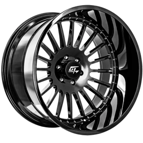 GT OFFROAD Strike Gloss Black Gloss Black 24x14 5x139.7 Wheels | Offset: -76 | Backspace: 4.5 | Bore: 108.1