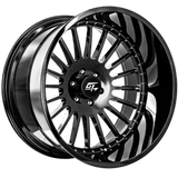 GT OFFROAD Strike Gloss Black Gloss Black 24x14 8x165.1 Wheels | Offset: -76 | Backspace: 4.5 | Bore: 125.2