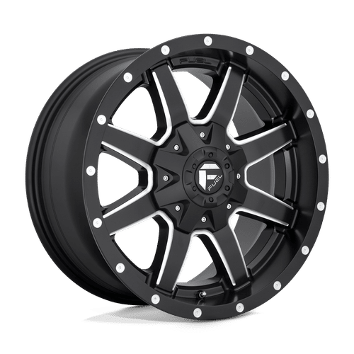 Fuel MATTE BLACK MILLED D538 22x12 8x165.1 Wheels