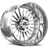 GT OFFROAD Strike Polished Polished 24x14 6x139.7 Wheels | Offset: -76 | Backspace: 4.5 | Bore: 106.1