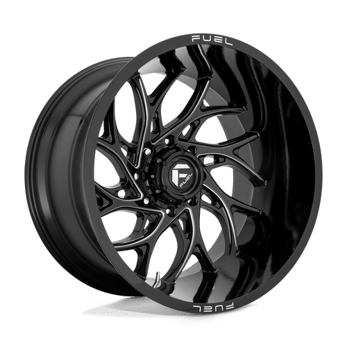 Fuel D741 GLOSS BLACK MILLED 20x9 5x139.7 Wheels | Offset: 1 | Backspace: 5.04 | Bore: 78.1