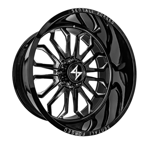 Sentali Forged SF-3 Gloss Black Milled 22x12 8x170 Wheels | Offset: -44 | Backspace: 4.75 | Bore: 125.2