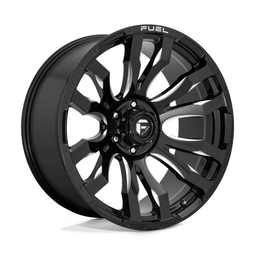 Fuel GLOSS BLACK MILLED D673 20x10 6x135 Wheels
