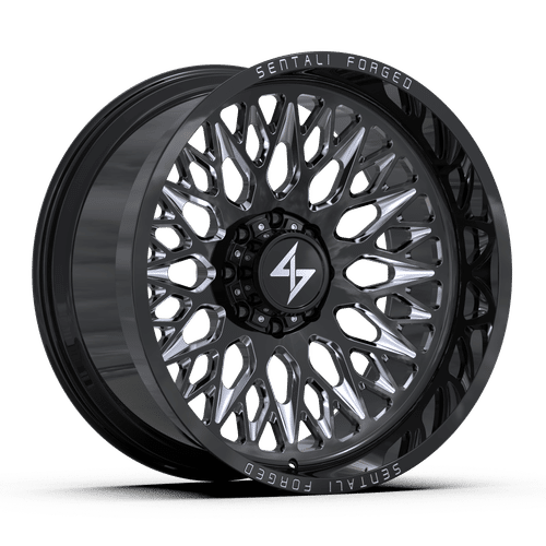 Sentali Forged SF6BM Gloss Black Milled 24x12 6x135 Wheels | Offset: -44 | Backspace: 4.75 | Bore: 87.1