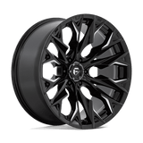 Fuel D803 GLOSS BLACK MILLED 22x10 6x139.7 Wheels | Offset: -18 | Backspace: 4.79 | Bore: 106.1