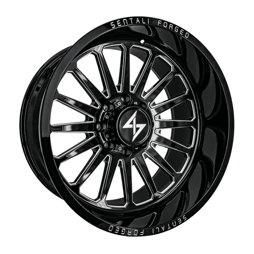 Sentali Forged SF-2 Gloss Black Milled 22x12 6x139.7 Wheels | Offset: -44 | Backspace: 4.75 | Bore: 106.2