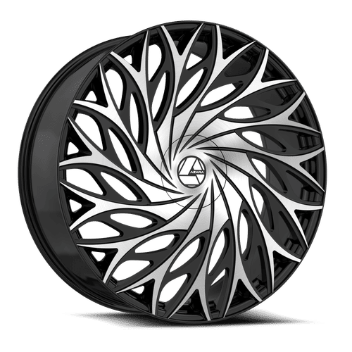 AZARA AZA-525BM Gloss Black Machined 18x8 5x114.3 Wheels | Offset: 35 | Backspace: 6 | Bore: 74.1